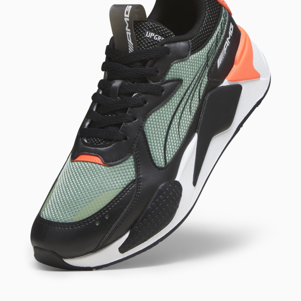 Mercedes-AMG Motorsport RS-X Motorsport Shoes, PUMA Black-Dusty Green-Neon Sun, large-ZAF