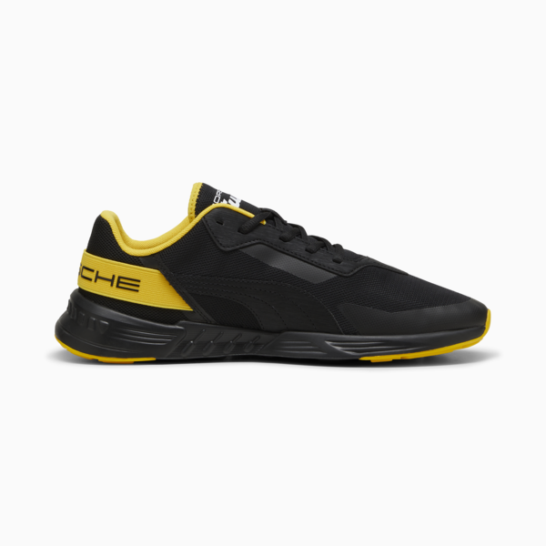 Porsche Legacy Tiburion Logo Motorsport Sneakers, PUMA Black-Sport Yellow, large-ZAF