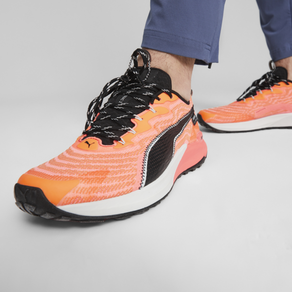 Zapatillas de trail running Fast-Trac NITRO 2 para hombre, Neon Sun-Clementine-PUMA Black, large-ARG