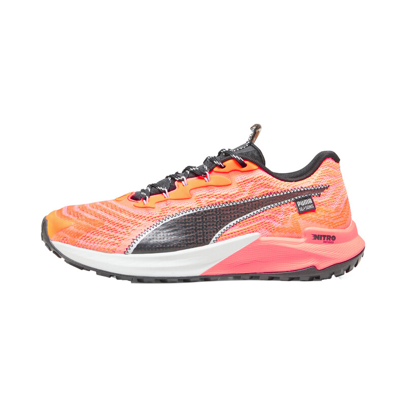 Men's PUMA Fast-Trac NITRO 2 Running Lightweight Shoes in Black size 9