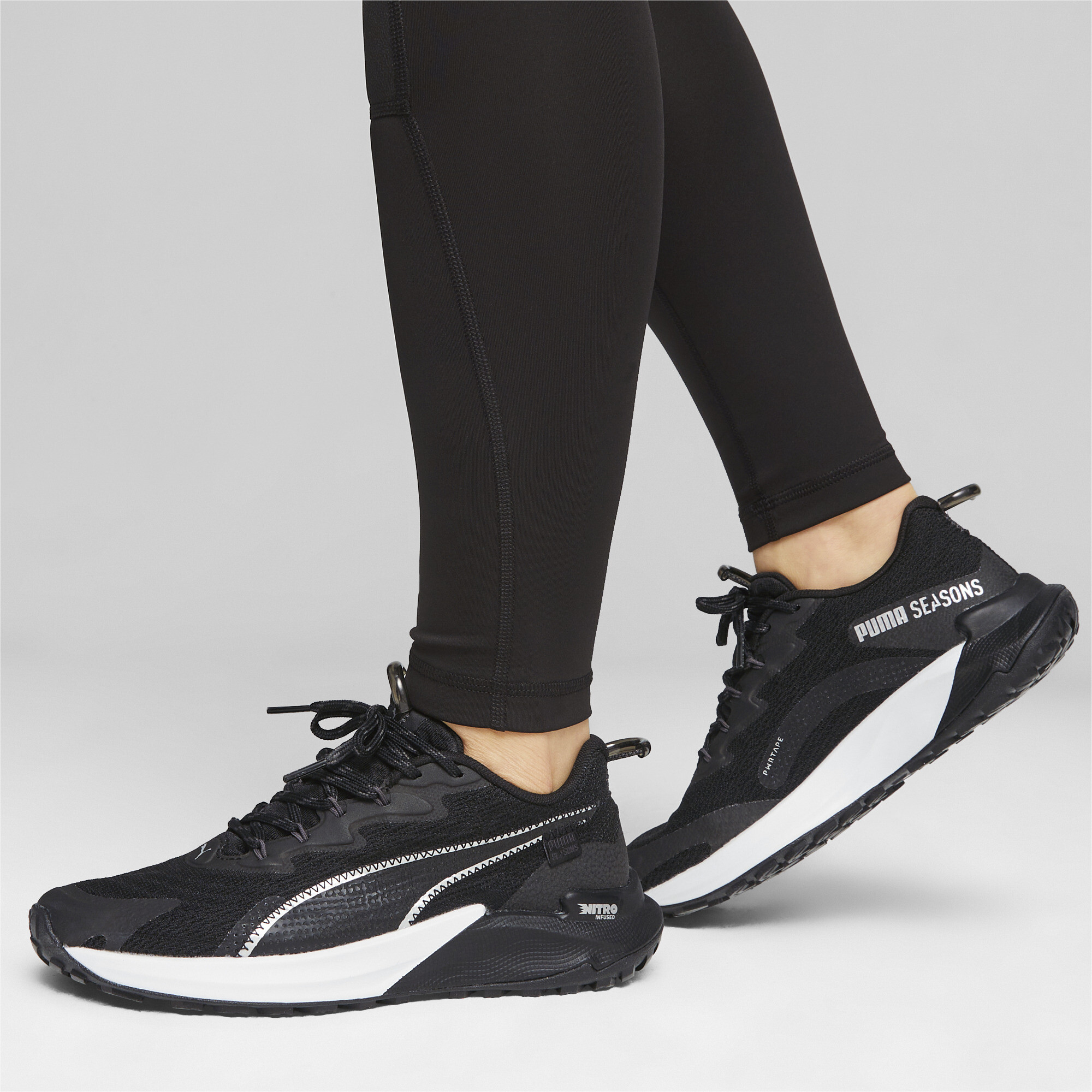 Women's PUMA Fast-Trac NITRO 2 Trail Running Shoes In Black, Size EU 41