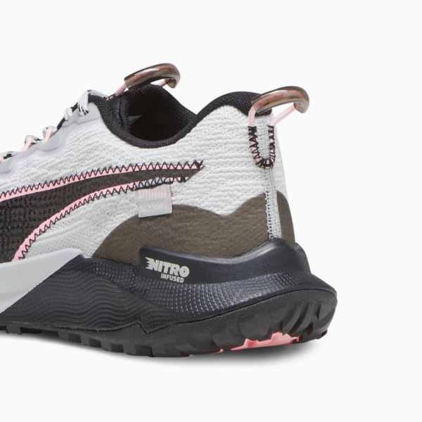 Zapatillas de trail running Fast-Trac NITRO 2 para mujer, Ash Gray-PUMA Black-Koral Ice, large-ARG