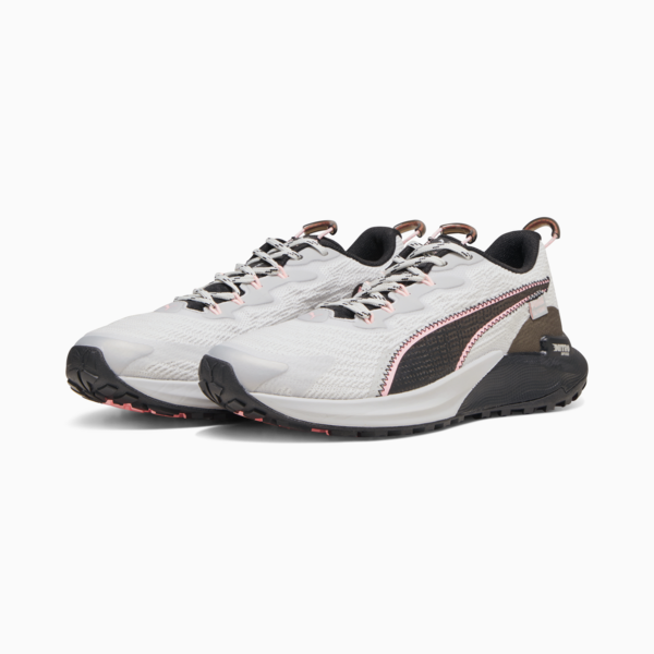 Zapatillas de trail running Fast-Trac NITRO 2 para mujer, Ash Gray-PUMA Black-Koral Ice, large-ARG