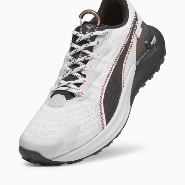Zapatillas de trail running Fast-Trac NITRO 2 para mujer, Ash Gray-PUMA Black-Koral Ice, large-ARG