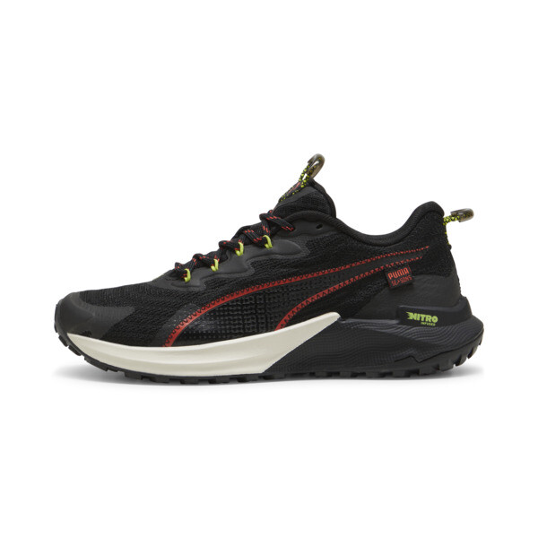 PUMA SEASONS Fast-Trac NITROâ¢ 2 Women's Running Shoes in Black/Active Red/Lime Pow - 307685_06