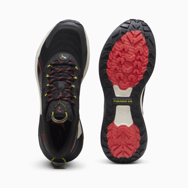 Zapatillas de trail running Fast-Trac NITRO 2 para mujer, PUMA Black-Active Red-Lime Pow, large-ARG