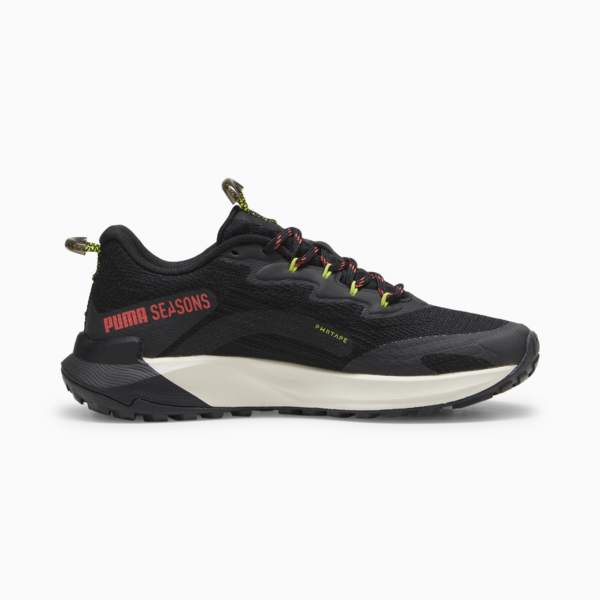 Fast-Trac NITRO 2 Women's Trail Running Shoes, PUMA Black-Active Red-Lime Pow, large-ZAF