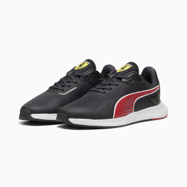 Scuderia Ferrari IonicSpeed Driving Shoes, PUMA Black-PUMA Silver, large-ZAF
