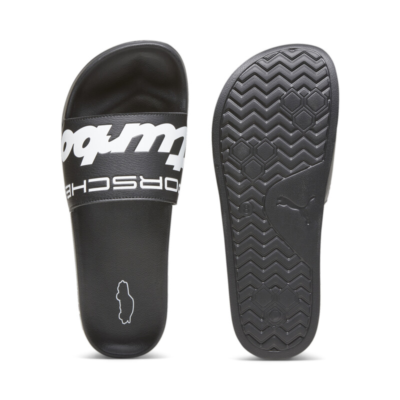 PUMA Porsche Legacy Leadcat 2.0 Unisex Slides Shoes in White Black