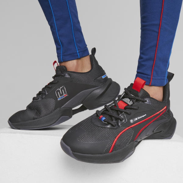 BMW M Motorsport LGND Renegade Sneakers, PUMA Black-Dark Coal, large-ZAF