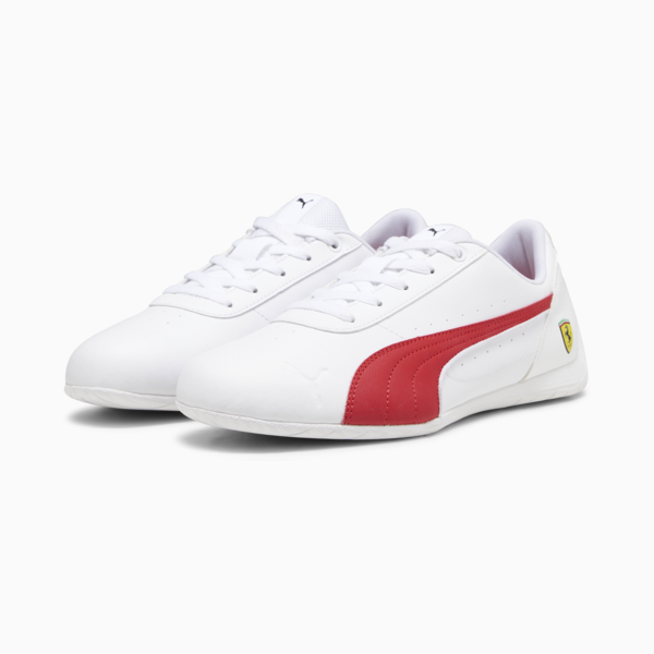 Scuderia Ferrari Neo Cat Driving Shoes, PUMA White-Rosso Corsa, large-ZAF