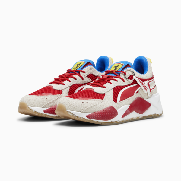 Scuderia Ferrari x Joshua Vides RS-X Sneakers, Rosso Corsa-Frosted Ivory, large-ZAF