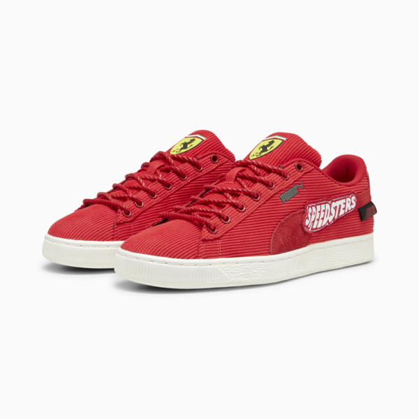 Scuderia Ferrari Clyde Sneakers, Rosso Corsa-Warm White, large-ZAF