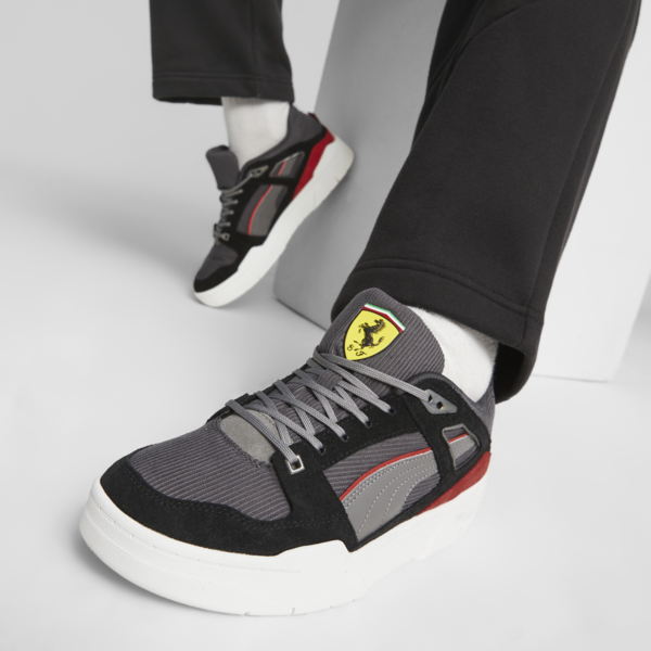 Scuderia Ferrari Slipstream Sneakers, Smoked Pearl-PUMA Black-Warm White, large-ZAF