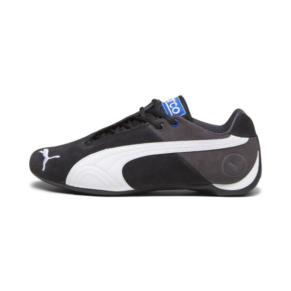 PUMA x SPARCO Future Cat OG Driving Shoes in Black/White/Dark Coal - 307936_01