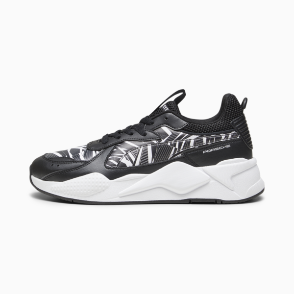 Porsche Legacy RS-X Camo Sneakers, PUMA Black-PUMA White, large-ZAF