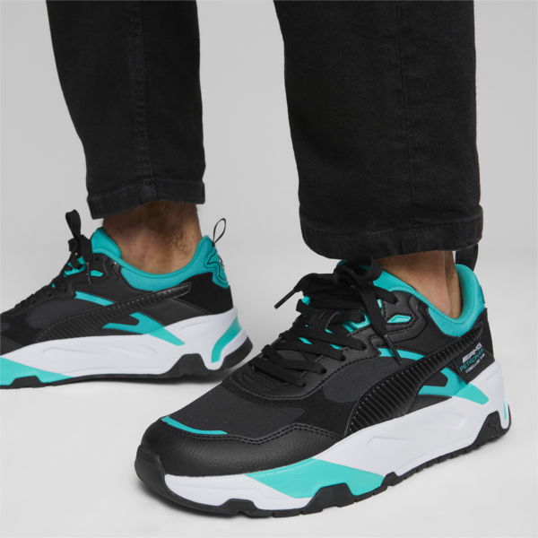 Mercedes-AMG PETRONAS Trinity Sneakers, PUMA Black-Spectra Green, large-ZAF