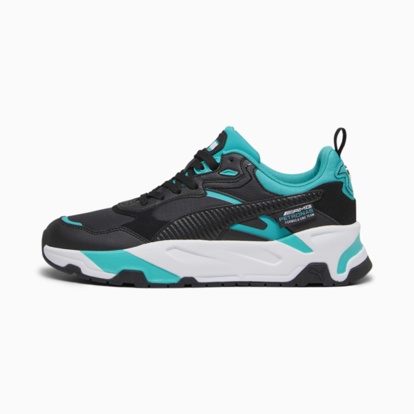 Mercedes-AMG PETRONAS Trinity Sneakers, PUMA Black-Spectra Green, large-ZAF