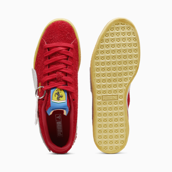 Joshua Vides x Scuderia Ferrari Suede Sneakers, PUMA White-PUMA Black, large-ZAF
