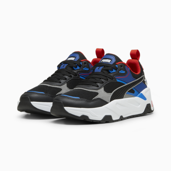 BMW M Motorsport Trinity Youth Sneakers, PUMA Black-Pro Blue, large-ZAF