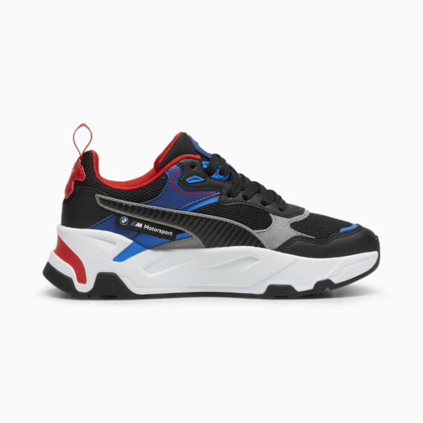 BMW M Motorsport Trinity Youth Sneakers, PUMA Black-Pro Blue, large-ZAF