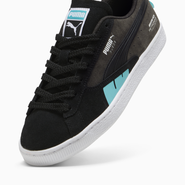 Mercedes AMG-Petronas F1® Suede Unisex Sneakers, PUMA Black-Flat Dark Gray-Sheen Green, large-ZAF