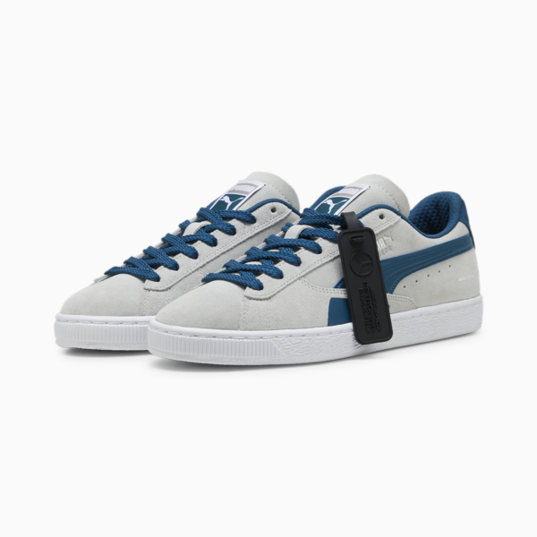Mercedes AMG-Petronas F1® Suede Unisex Sneakers, Team Silver-Ocean Tropic, large-ZAF