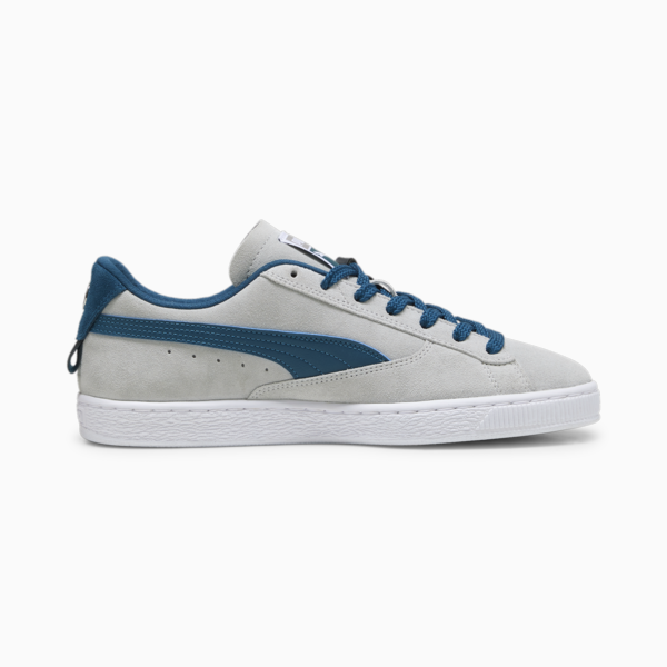 Mercedes AMG-Petronas F1® Suede Unisex Sneakers, Team Silver-Ocean Tropic, large-ZAF