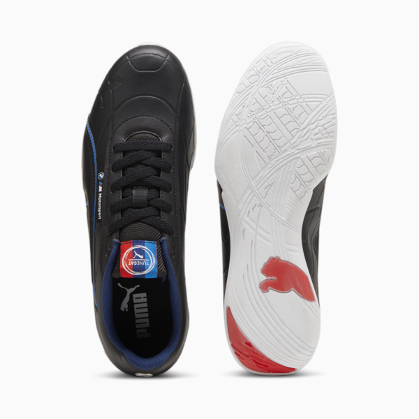 BMW M Motorsport Tune Cat Driving Shoes, PUMA Black-Cool Cobalt, large-ZAF