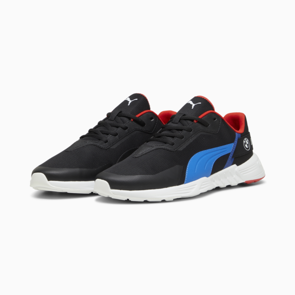 BMW M Motorsport Tiburion Logo Motorsport Shoe, PUMA Black-Cool Cobalt, large-ZAF