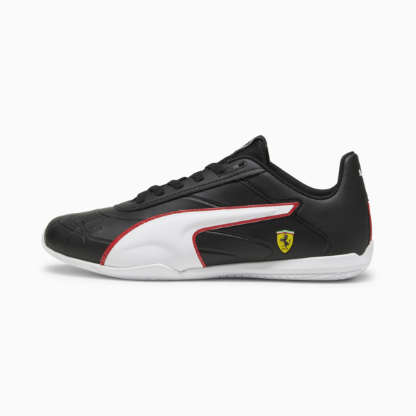 Scuderia Ferrari Tune Cat Driving Shoes, PUMA Black-PUMA White, large-ZAF