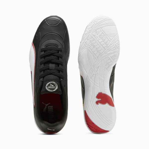 Scuderia Ferrari Tune Cat Driving Shoes, PUMA Black-PUMA White, large-ZAF