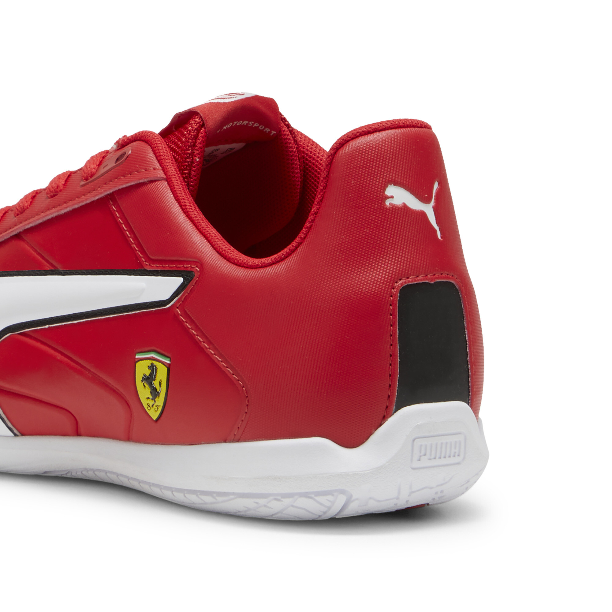 Men's PUMA Scuderia Ferrari Tune Cat Driving Shoes In Red, Size EU 44.5