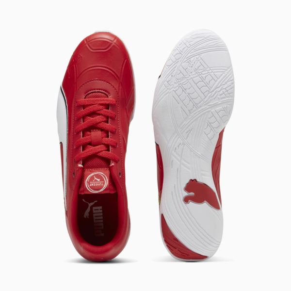 Scuderia Ferrari Tune Cat Driving Shoes, Rosso Corsa-PUMA White, large-ZAF