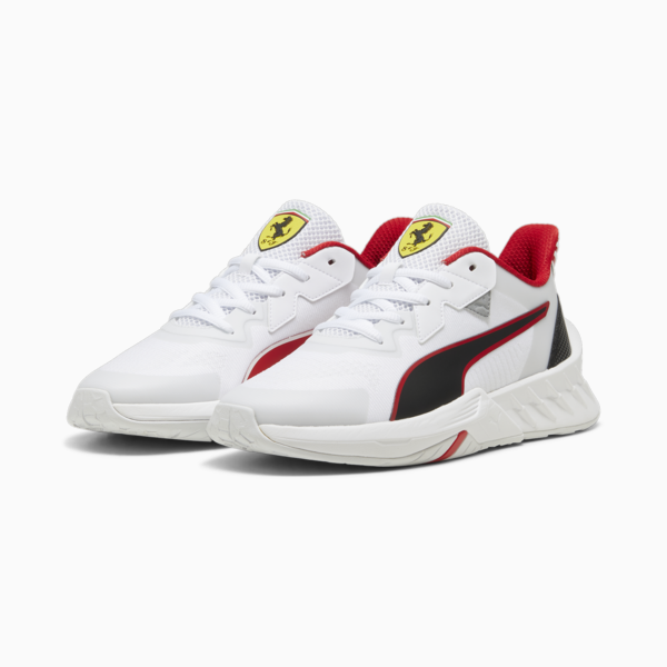 Zapatillas Ferrari Maco SL 2.0, PUMA White-Rosso Corsa, large-ARG