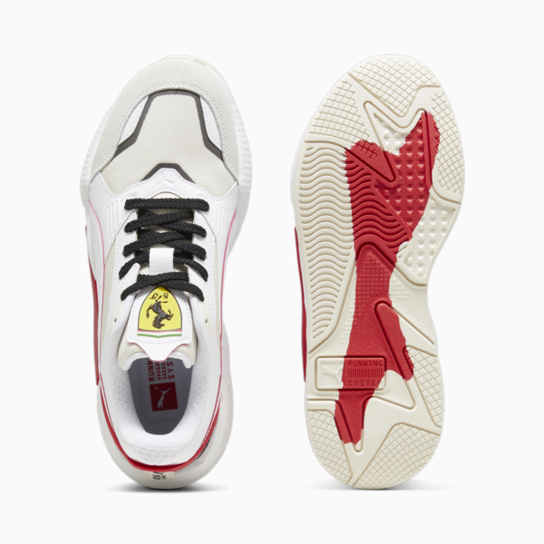 Zapatillas Ferrari RS-X unisex, Frosted Ivory-PUMA White-Rosso Corsa, large-ARG