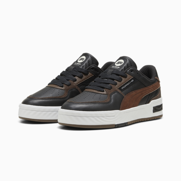 Porsche Legacy CA Pro Crush Unisex Sneakers, PUMA Black-Chestnut Brown, large-ZAF
