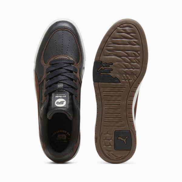 Porsche Legacy CA Pro Crush Unisex Sneakers, PUMA Black-Chestnut Brown, large-ZAF