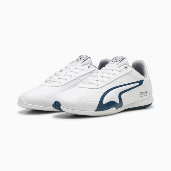 Mercedes-AMG Petronas Motorsport Tune Cat Driving Shoes, PUMA White-Ocean Tropic, large-MEX