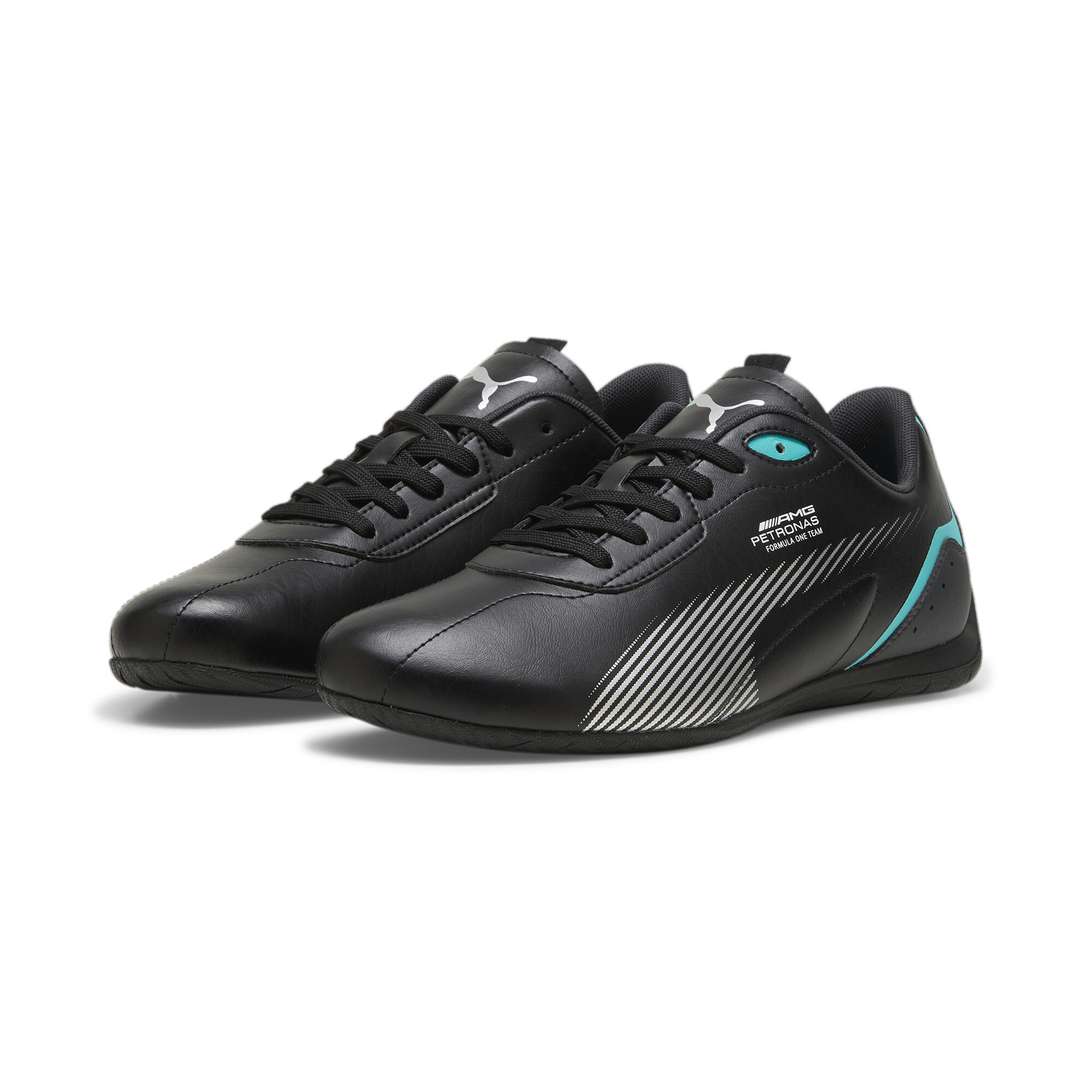 Men's Puma Mercedes-AMG PETRONAS Neo Cat 2.0 Driving Shoes, Black, Size 42.5, Shoes