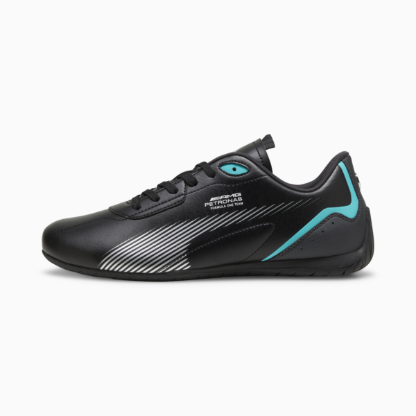 Mercedes-AMG PETRONAS Neo Cat 2.0 Driving Shoes, PUMA Black-Sheen Green, large-ZAF