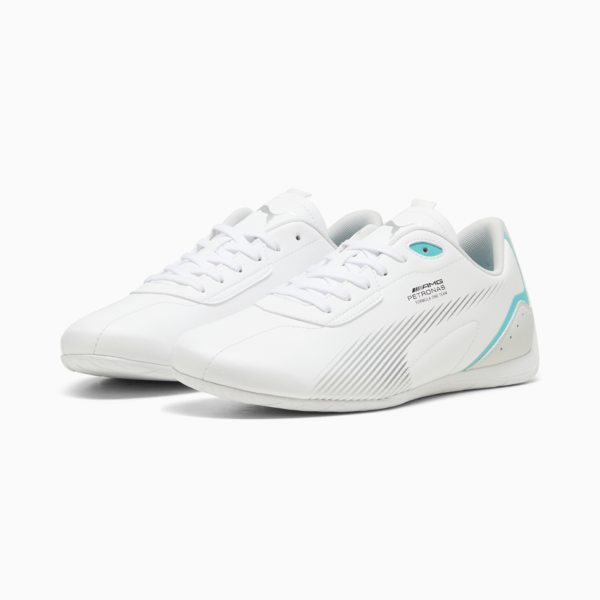 Mercedes-AMG PETRONAS Neo Cat 2.0 Driving Shoes, PUMA White-Sheen Green, large-ZAF
