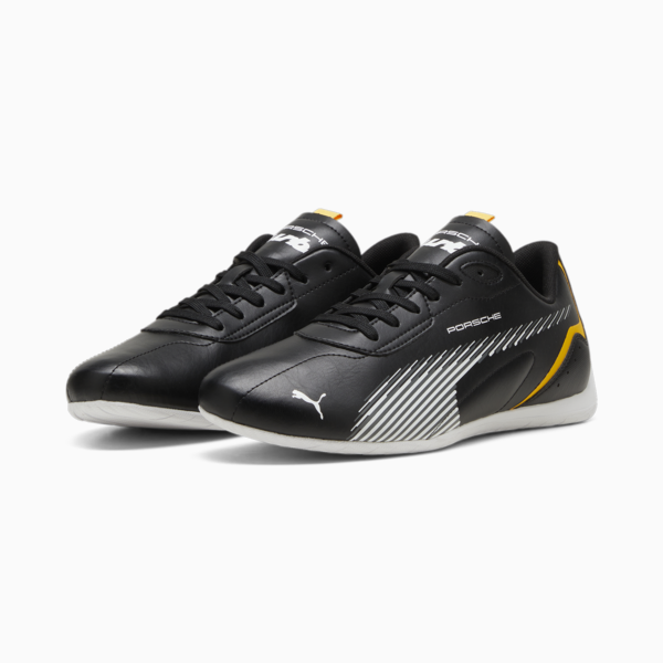 Porsche Legacy Neo Cat 2.0 Driving Shoes, PUMA Black-Lemon Chrome-PUMA White, large-ZAF
