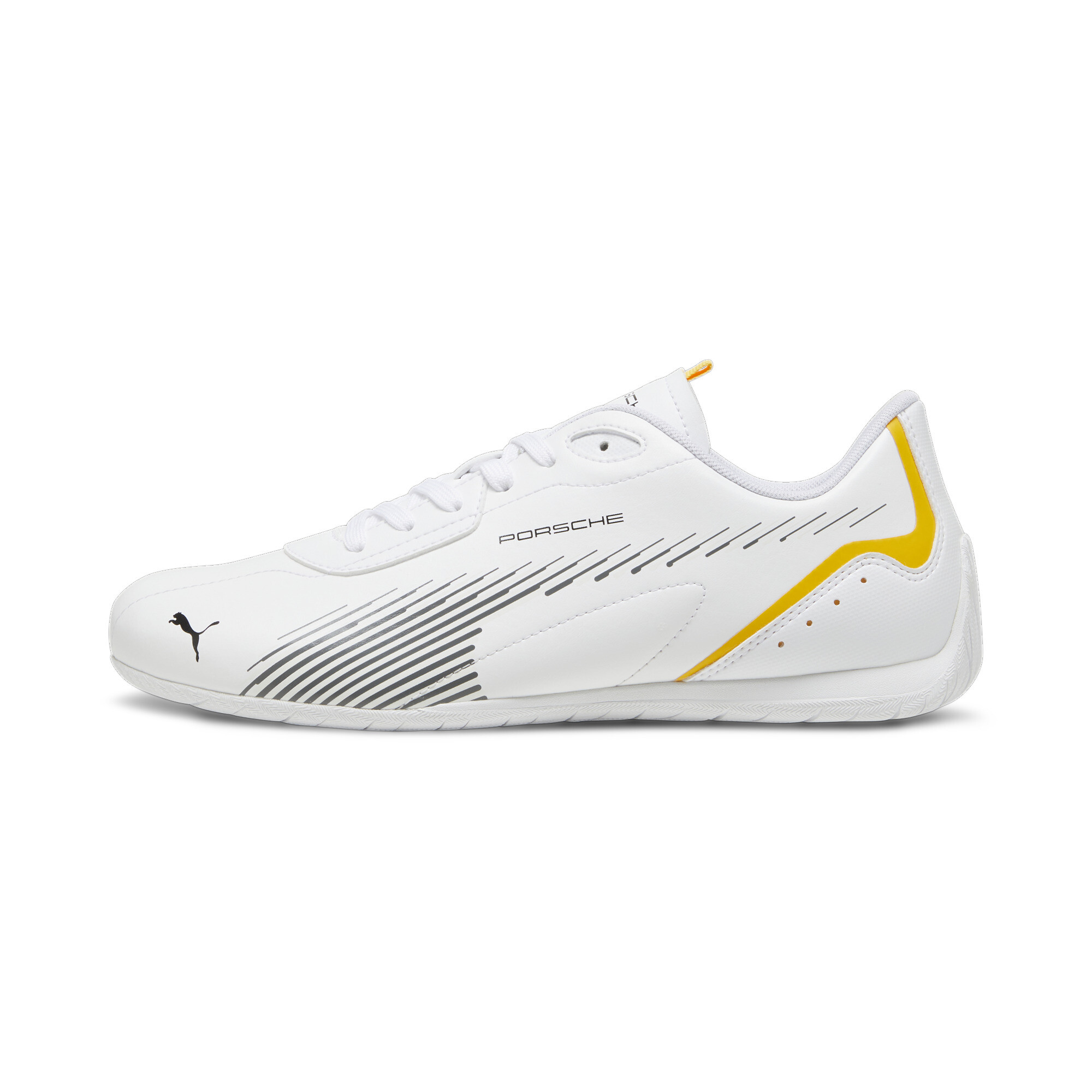 Puma Porsche Legacy Neo Cat 2.0 Motorsportschuhe Für Herren | Mit Plain | White/Lemon Chrome | Größe: 44