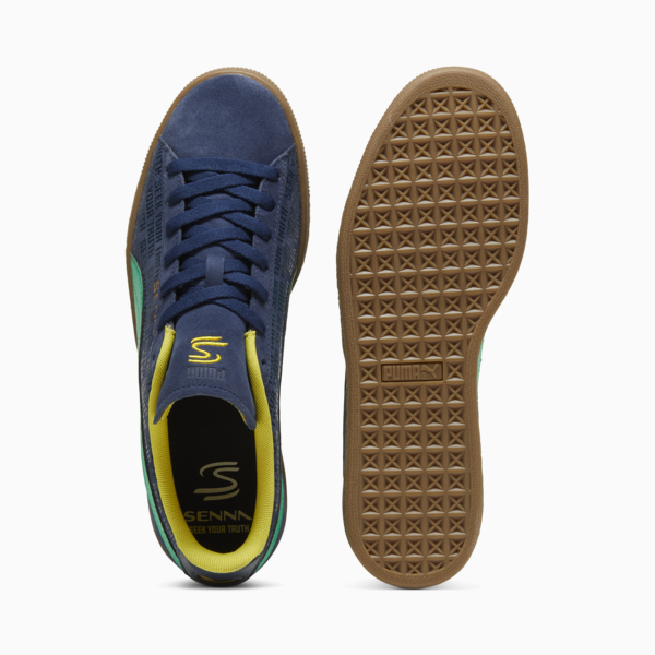 SENNA A VIDA Suede Sneakers Unisex, Club Navy-Faster Yellow, large-ZAF