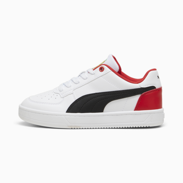 Scuderia Ferrari Caven 2.0 Youth Sneakers, PUMA White-PUMA Black-Rosso Corsa, large-ZAF