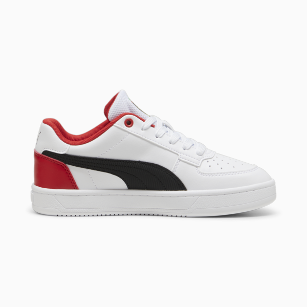 Scuderia Ferrari Caven 2.0 Youth Sneakers, PUMA White-PUMA Black-Rosso Corsa, large-ZAF