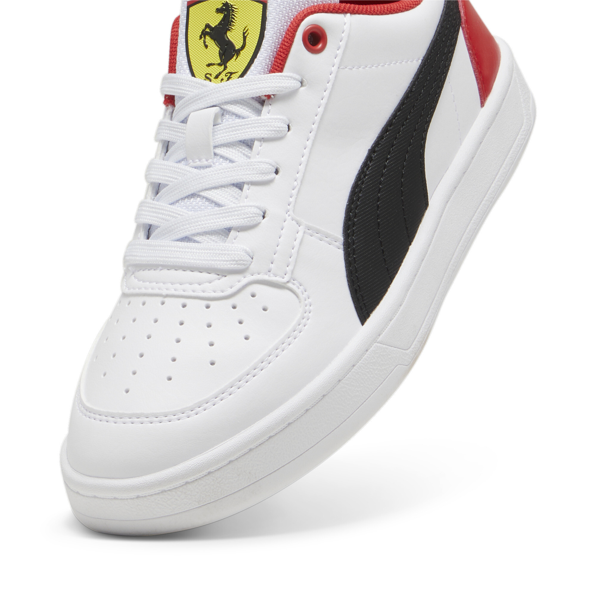 Puma Scuderia Ferrari Caven 2.0 Youth Sneakers, White, Size 35.5, Shoes