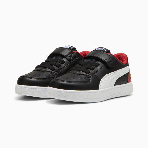 Tenis para niños Scuderia Ferrari Caven 2.0, PUMA Black-PUMA White-Rosso Corsa, large-MEX