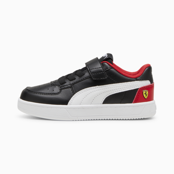 Tenis para niños Scuderia Ferrari Caven 2.0, PUMA Black-PUMA White-Rosso Corsa, large-MEX